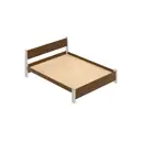 Кровать Solarius Мишка сплошное основание 130x80x210см дерево цвет коричневый/платиновый