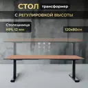 Игровой компьютерный стол Luxalto 34469 120x75x80 см hpl-пластик цвет дуб, черный