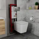 Комплект BAUEDGE Q111300-BS0001-HQ5-Q00007 6 в 1: инсталляция PRO, унитаз безободковый Stil Hurricane-5, сиденье быстросъемное микролифт, кнопка Hotel