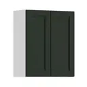 Навесной шкаф Регина Столплит с 2 фасадами 60x72x29 см МДФ цвет зеленый
