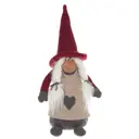 Фигура декоративная Гном 744451 Jiangsu holly everlasting inc., remeco collection 6 см растягивающаяся цвет красный