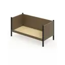 Кровать Solarius Тахта сплошное основание kor100-180ser-full 110 x 101 x 190 см дерево цвет коричневый, антрацит