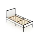 Кровать Solarius Komp80loft-bel-black-orto 85 x 89 x 206 см сосна цвет белый