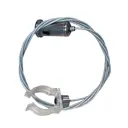 Кронштейн-подвес Crystal Lux 087_1408 для накладного трекового шинопровода 150 цвет серый/серебристый