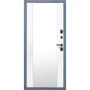 Входная дверь Diva МД-35 205x96см правый цвет белый матовый/серый с зеркалом