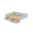 Кровать Solarius Tahta120-170gol-full-2yash 130 x 63 x 180 см сосна цвет голубой