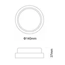 Светильник ЖКХ светодиодный Ultraflash 15342 12 Вт IP65 круглый цвет белый накладной