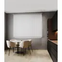 Комплект вертикальных жалюзи Унистайл Vzhblbel 200x185 см алюминий цвет белый глянец
