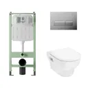 Комплект инсталляция с унитазом Hansgrohe ALS.SIS1102.CRHGSET002 цвет белый
