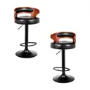 Комплект барных стульев 2 шт Dobrin Fred black lmz-1018 45x99x45 см цвет черный/коричневый