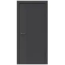 Дверь межкомнатная DK-doors Lux 08 глухая 80х200см ПВХ цвет велютто оскуро без замка и петель в комплекте