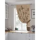 Штора Helga Ронквирес TD-530259 на шторной ленте, 180x150 см, цвет бежево-коричневый