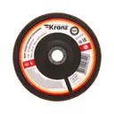 Круг лепестковый торцевой КЛТ сегментный Kranz KR-90-0022 P60 180x22.2