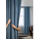 Комплект штор на люверсах блэкаут Colore Caldo 511-20/150250ТемСинДжинс, 250x300 см