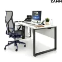 Письменный стол 28490.70x140:AA.25/05-01 Zamm Зета PRO 140x74x70 см Металл цвет белый