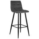 Барный стул Dobrin Nicole 12001 43x105x52 см цвет темно-серый