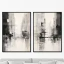 Набор картин Artnomore Rain in the city 2024г. AR-777000840 75x105 см 2 шт