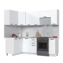 Кухонный гарнитур Kameol Горный ледник УТ000589024 230x217x130 см ЛДСП цвет белый