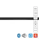 Трековый светильник линейный светодиодный Arte lamp Ar_a5745pl-1bk 18 Вт магнитный регулируемый белый свет цвет черный