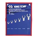 Набор ключей разрезных King Tony 1306MRN 8-22 мм, 6 шт