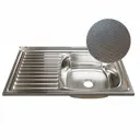 Мойка для кухни Mixline 0 555233 60x80 см глубина чаши 16 см нержавеющая сталь цвет сатин
