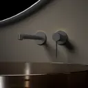 Смеситель для раковины Vincea Rim VBFW-2RM1GM встраиваемый однорычажный цвет вороненая сталь