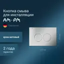 Панель смыва для унитаза Am.pm I070131 ProC L матовый хром