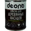 Масляная краска для фасадов из дерева Деоль полуматовая цвет нефрит 0.75л