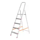 Стремянка алюминиевая Rexant 12-5042 5 ступеней, максимальная нагрузка 150 кг