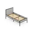 Кровать Solarius Komp90loft-plat-black-orto 95 x 89 x 206 см сосна цвет светло-серый