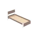 Кровать Solarius Мишка реечное основание 110 x 80 x 200 см дерево цвет мокко мусс;белый
