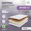 Матрас All'perrino Milano Dante Mil11/80/160Dn 80x160x11 см беспружинный 1-спальный