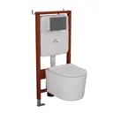 Комплект инсталляция и унитаз BAUEDGE E458103-E00121-NM0003-PRO цвет чаши белый