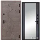 Входная дверь Diva 97/2 205x86см правый цвет Д15 венге/дуб коньяк с зеркалом