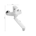 Смеситель для ванны Plamix PM0545 цвет белый матовый