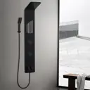 Душевая панель Ceruttispa Ami CT8994 черная с гидромассажем