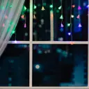 Электрогирлянда универсальная Luazon lighting 3556865 бахрома 1.8x1.8 м 48 ламп прозрачный 1 режимов работы