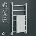 Полотенцесушитель водяной лестница Onix Classic white 80x40 см нижняя подводка нержавеющая сталь цвет белый