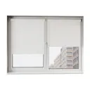 Рулонная штора блэкаут Унистайл RKRBLBEL060170, 60x170 см, цвет белый
