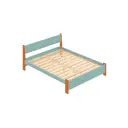 Кровать Solarius Мишка реечное основание 150 x 80 x 210 см дерево цвет тиффани;ольха