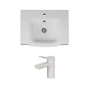 Раковина для тумбы со смесителем AM.PM M80WCC0652WG-F85A02133 Like 65 см цвет белый
