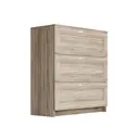 Комод Сириус 3 ящика 78.2x41.2x94.6 см ЛДСП цвет kraft