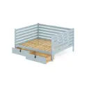 Кровать Solarius Tahta-spin120-160gol-2yash 130 x 101 x 170 см сосна цвет голубой