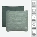 Декоративная наволочка Миртек MISA 2009981194430 45x45 см цвет бирюзовый