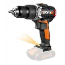 Дрель-шуруповерт аккумуляторная ударная бесщеточная Worx WX354, 20 В Li-Ion 2x2 Ач