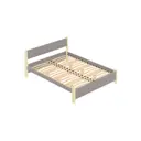 Кровать Solarius Мишка орто основание 170x80x210см дерево цвет светло-серый/ванильный