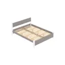 Кровать Solarius Мишка орто основание 150x80x210см дерево цвет светло-серый/белый