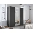 Шкаф-купе Мебельная компания е1 500292 230x180х57 см 10 полок лдсп цвет серый диамант