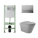 Комплект инсталляция с унитазом Alentori ALS.SIS1102.CRC0130 цвет серый
