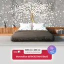 Фотообои флизелиновые Первое Ателье Цветы образующие крону дерева pw94757-6 600x250 см
